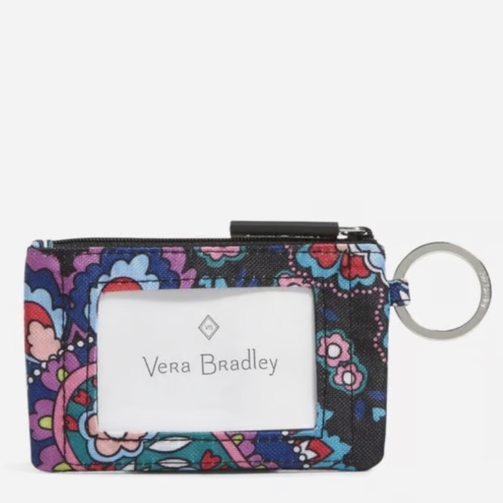 Vera Bradley Haymarket Paisley Lighten Up Zip ID Case